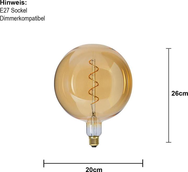 Produktbild Schönenberger Spiral (E27, 2.80 W, 130 lm, 1 x, G)