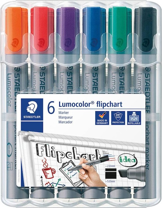 Staedtler Lumocolor flipchart marker (Grey, 5 mm, 6 x)