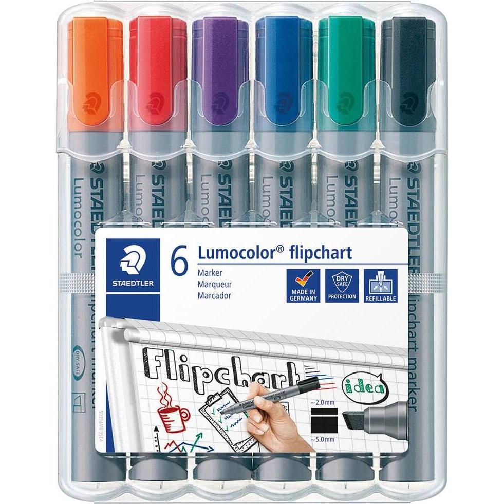 Staedtler, Marker, Flipchartmarker Lumocolor (Grey, 5 mm, 6 x)