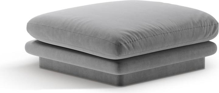 Actual product image Micadoni Pouf, "Torino", 1 Seat, 80x80x41 Made in Europe (Sofa stool)