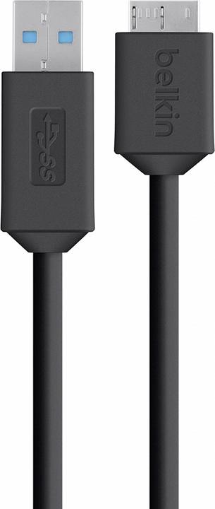 Image du produit Belkin Câble USB 3.0 Micro-B vers USB-A, série Pro, 0,9 (0.90 m, USB 3.0, 4.50 W)