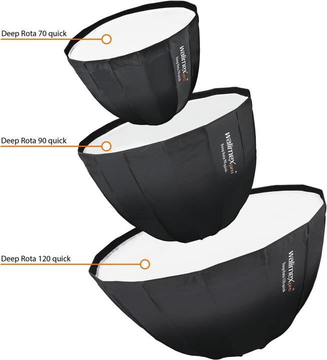 Produktbild Walimex pro pro Studio Line Deep Rota QA90 + Softboxadapter Aurora/Bowens (Parabole Softbox, 90 cm)