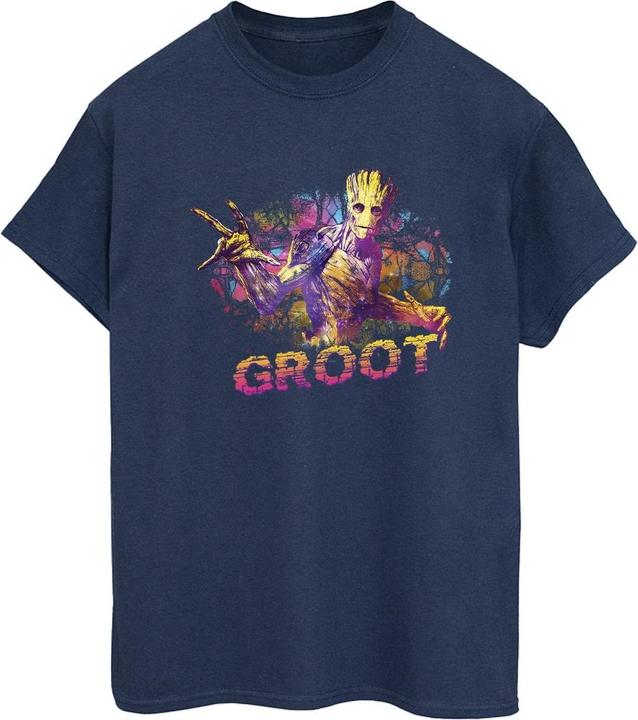 Image du produit - T-shirt GUARDIANS OF THE GALAXY ABSTRACT GROOT - Femme (L)