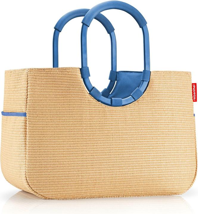 Image du produit reisenthel Einkaufskorb loopshopper L Frame Raffia Blue