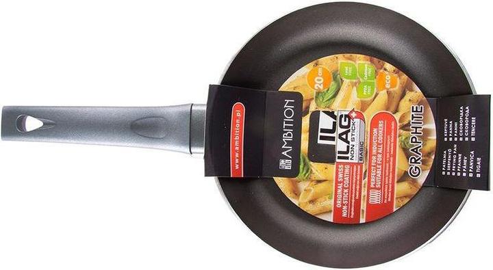 Actual product image frying pan Frying pan ILAG BASIC 20 CM GRAPHITE 34053 (20 cm, Frying pan, Aluminium)