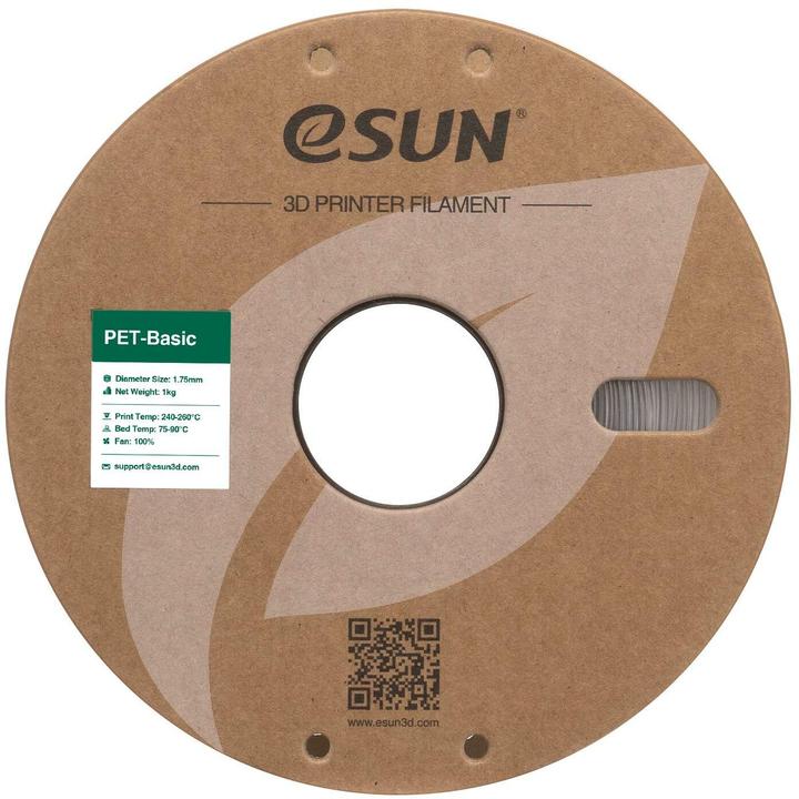 Image du produit eSUN Filament PET Basic Transparent 1.75 mm 1 kg (PET, 1.75 mm, 1000 g)