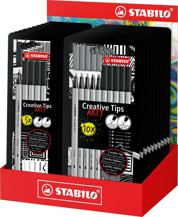 Actual product image STABILO Creativetips Arty (Black, 20 x)
