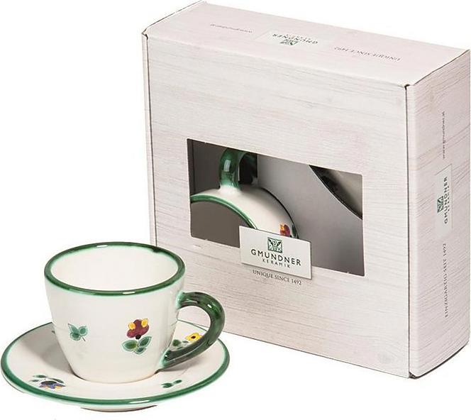 Tazzina Da Espresso Gmundner Keramik, 0,06 L, Colore Rosso Fiammato, Artigianale Made In Austria