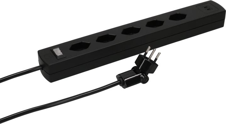 Actual product image Max Hauri SAFETY LINE 90° mit Schalter + Magnet (5x, Type 13, USB-C, 5 m)