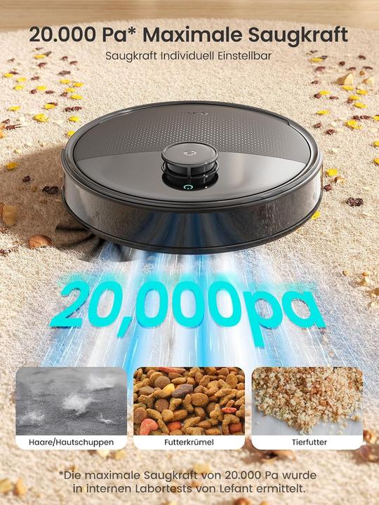 Produktbild Saugroboter M3 Max mit Wischfunktion (20000 Pa)