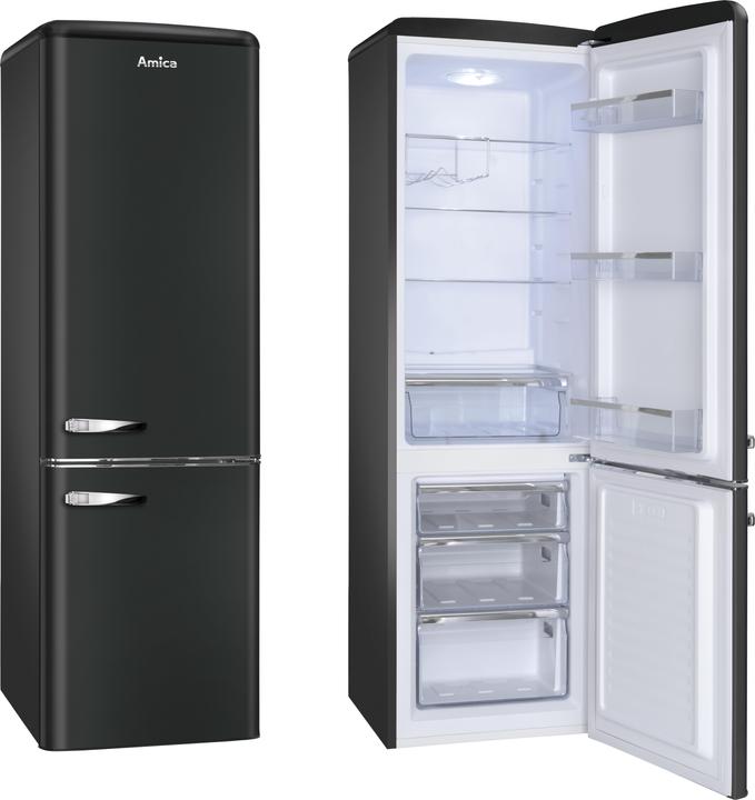 Actual product image Amica Fridge-freezer combination KGCR 387 100 MS WxHxD 55 x 181 x 61.5 cm Refrigerator compartment (244 l)