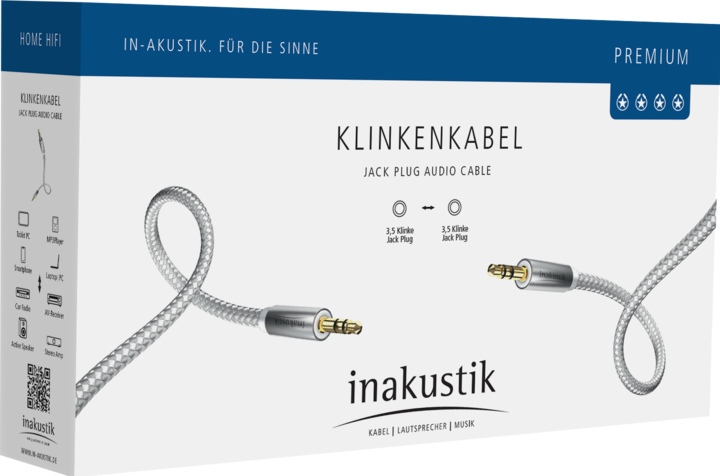Productafbeelding Inakustik Premium stereo aansluiting (3 m, 3,5 mm aansluiting (AUX))