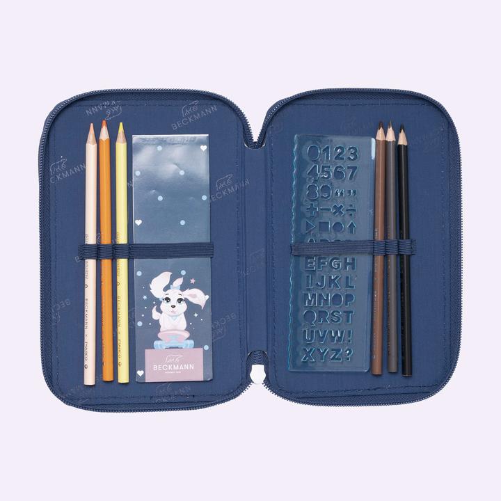 Produktbild Beckmann Schüleretui Triple Pets blue