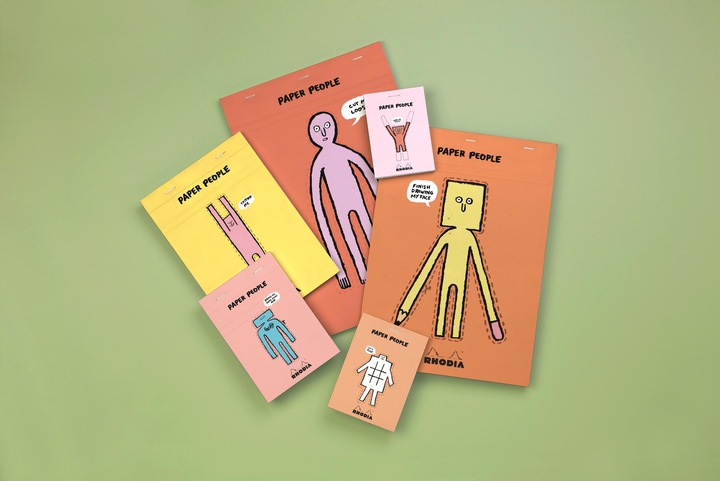 Immagine prodotto Rhodia blocco note pinzato intestato 90° compleannojean jullien n°13 (Rigatura speciale, Copertina morbida)