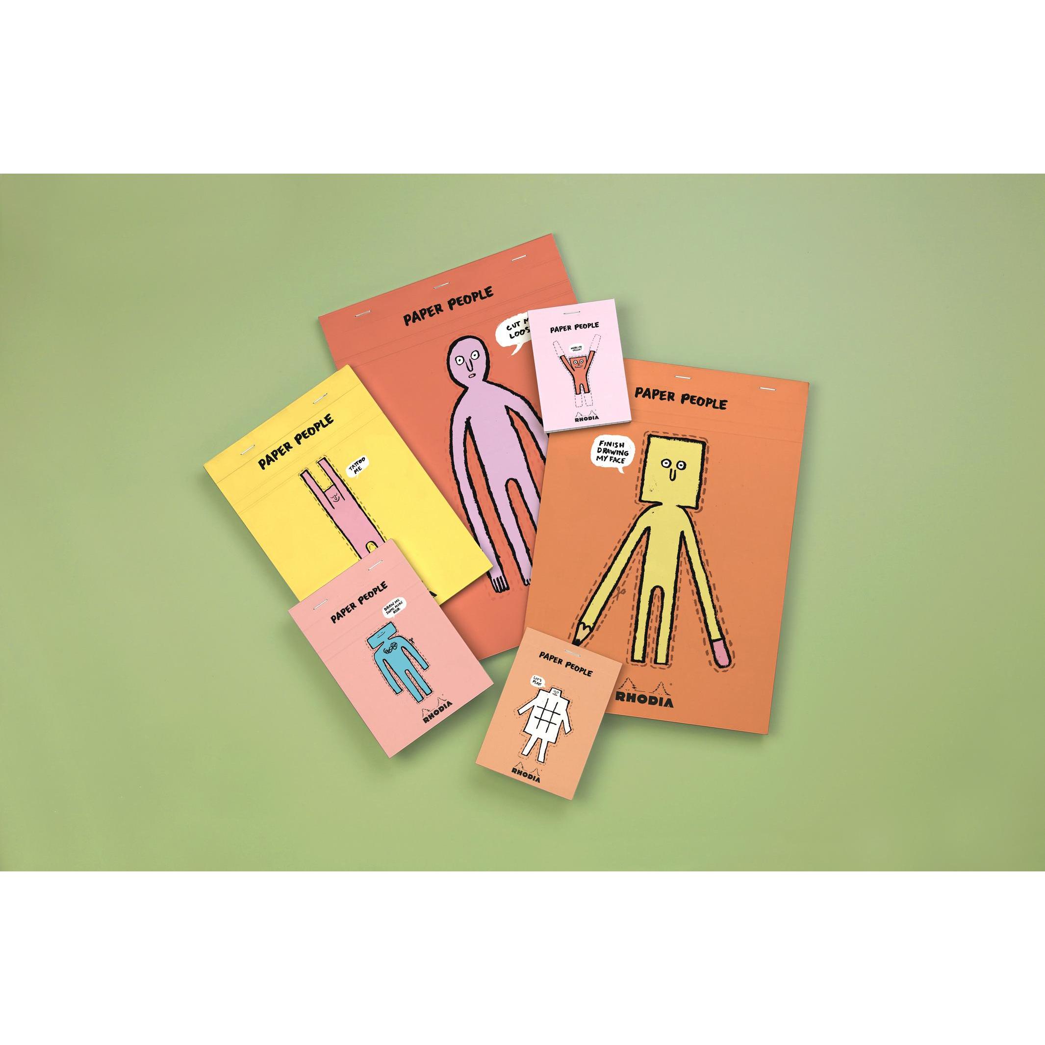 Thumbnail - Rhodia, Heft + Block, notizblock mit heftklammern und kopfzeile 90. geburtstagjean jullien n°13 (Speziallineatur, Harter...