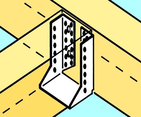 Actual product image Simpson Sst Beam shoes type I (Joist hanger, 1 pcs.)