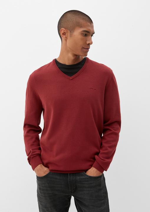 Actual product image s.Oliver Strickpullover Feinstrickpulli mit V-Ausschnitt (M)