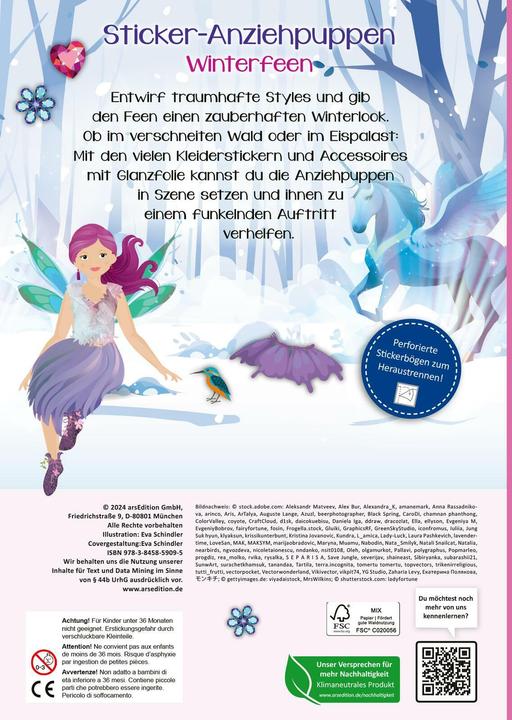 Produktbild Sticker-Anziehpuppen Metallic - Winterf