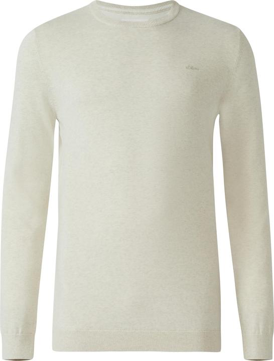 Produktbild s.Oliver Strickpullover Baumwollpullover mit Logo-Stickerei (XXL)