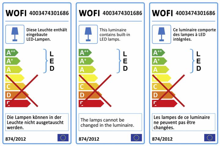 Energie-Label Wofi Seattle (2400 lm)