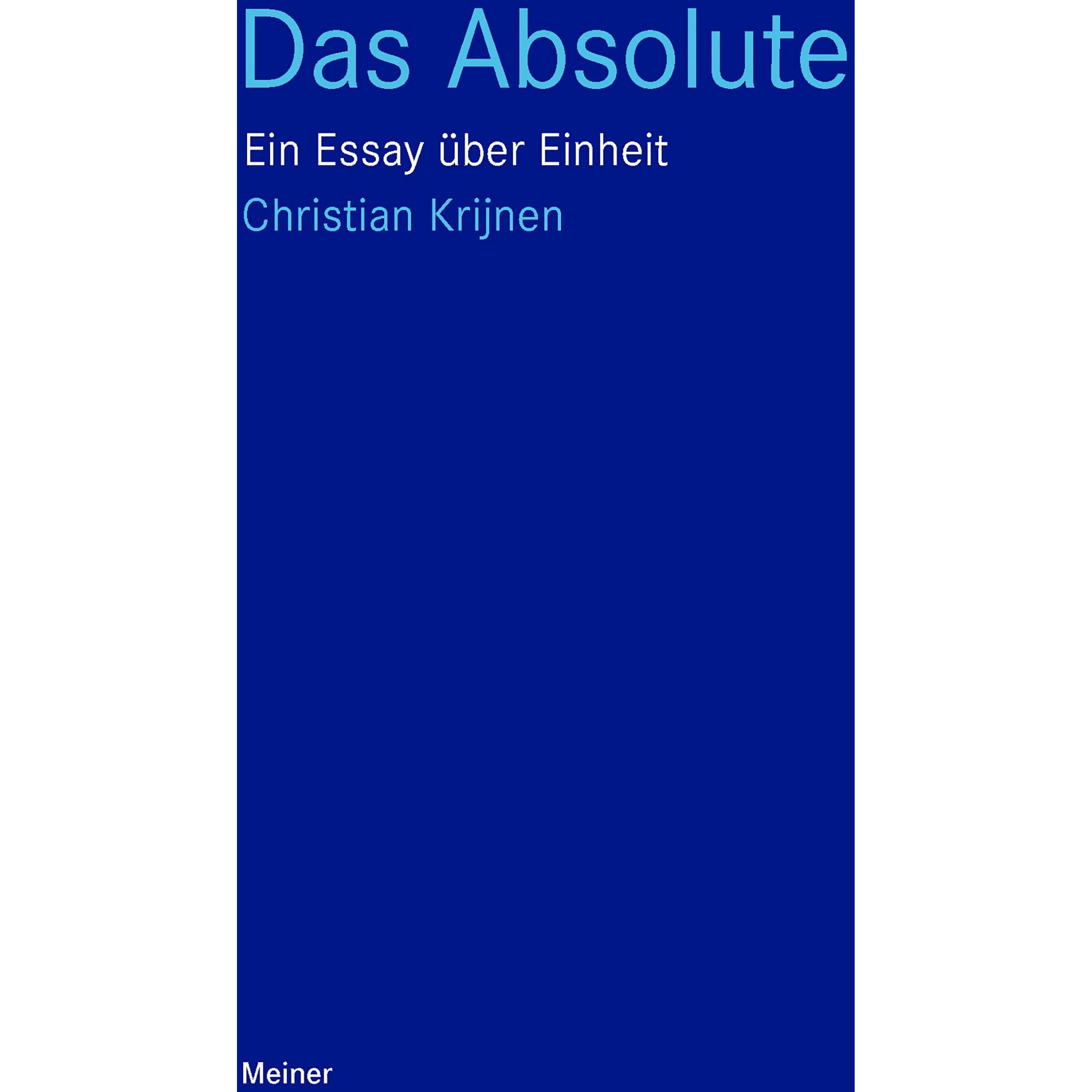 Das Absolute, Fachbücher von Christian Krijnen