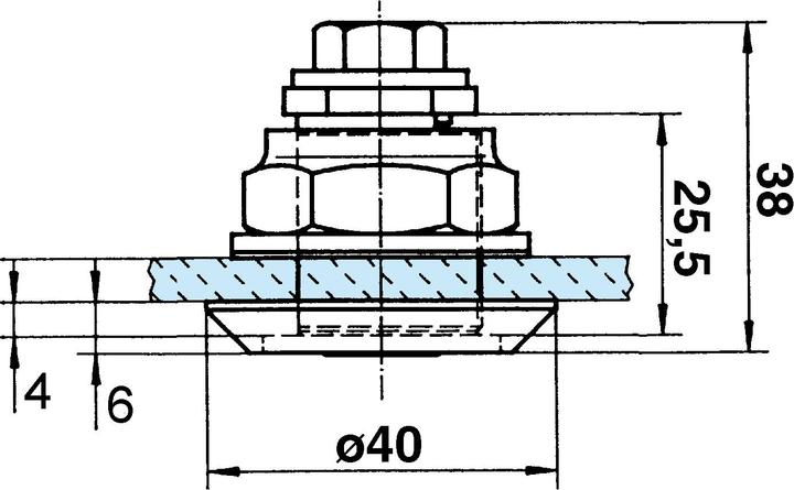 Actual product image Kaba Locking cylinder 8, type 1061 G (Locking cylinder)