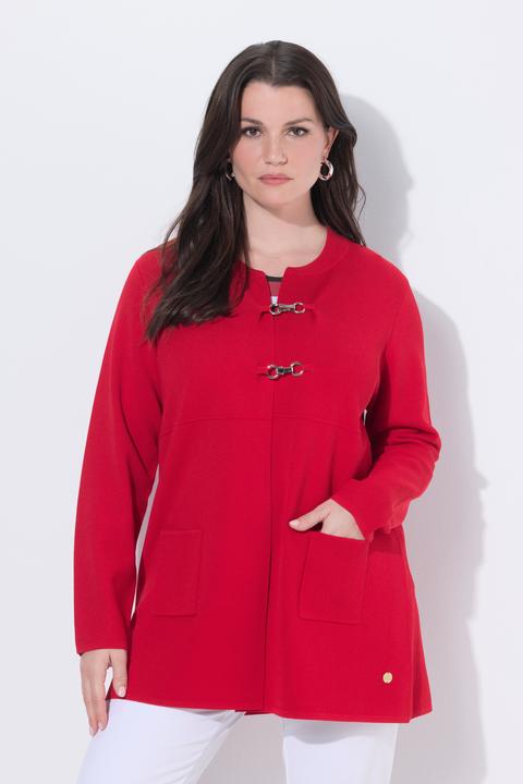 Actual product image Ulla Popken Toggle Close Cardigan (56)