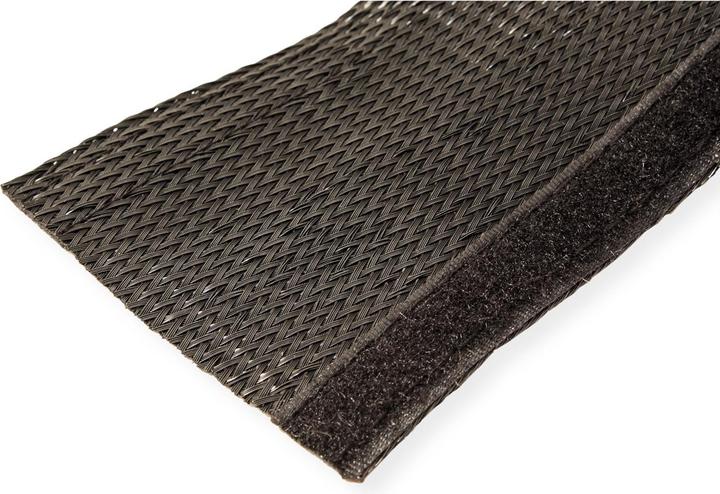 Immagine prodotto Roline Tubo in tessuto PVC per fascio di cavi, nero, 2,5 m (250 cm)