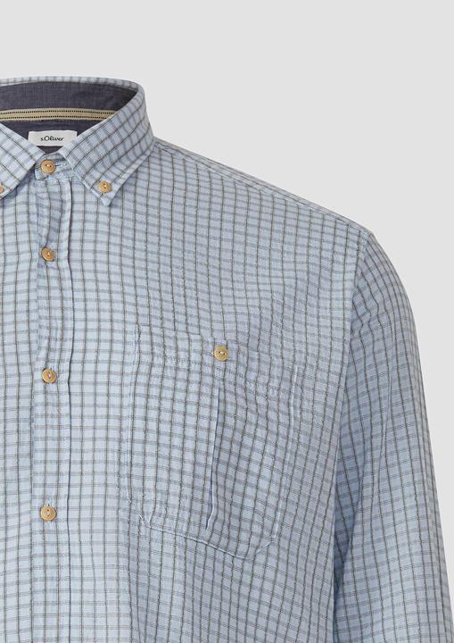 Immagine prodotto s.Oliver Hemd Regular Fit: Gewaschenes Hemd mit Karomuster (4XL, XXL)