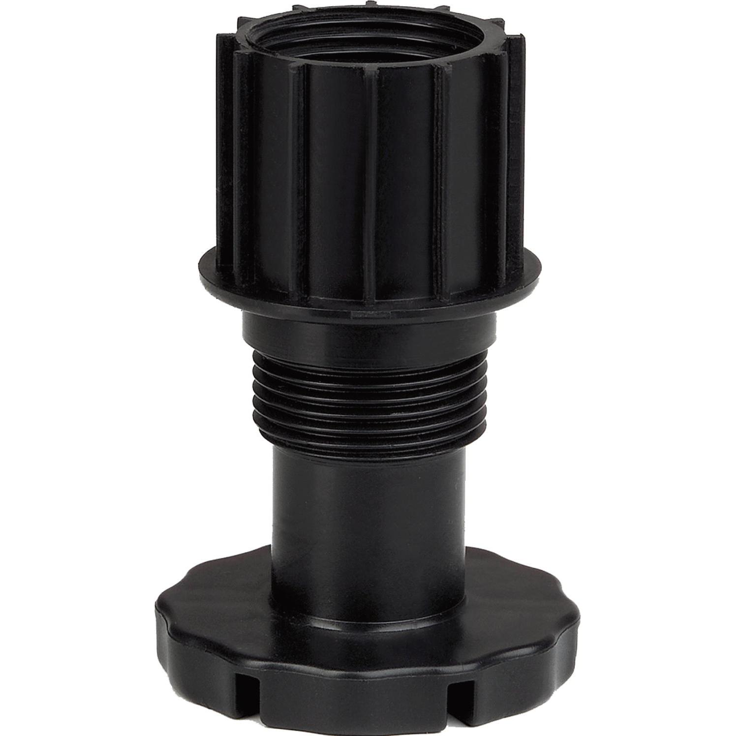 Camar, Möbelgleiter + Schutzpuffer, Sockelverstellfuss Unico 48 x 45 mm Kunststoff schwarz (1 Stück)