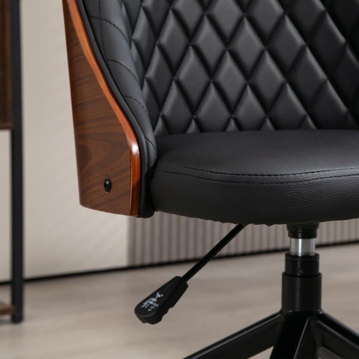 Actual product image Vinsetto Office chair with wooden backrest (48 - 54 cm)