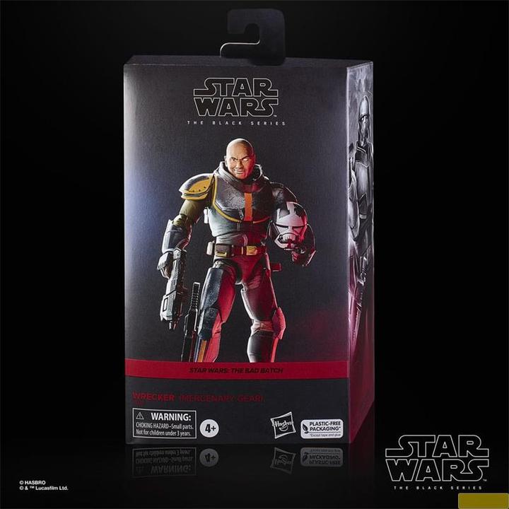 Actual product image Hasbro Star Wars: The Bad Batch Black Series figurine Wrecker (Mercenary Gear) 15 cm