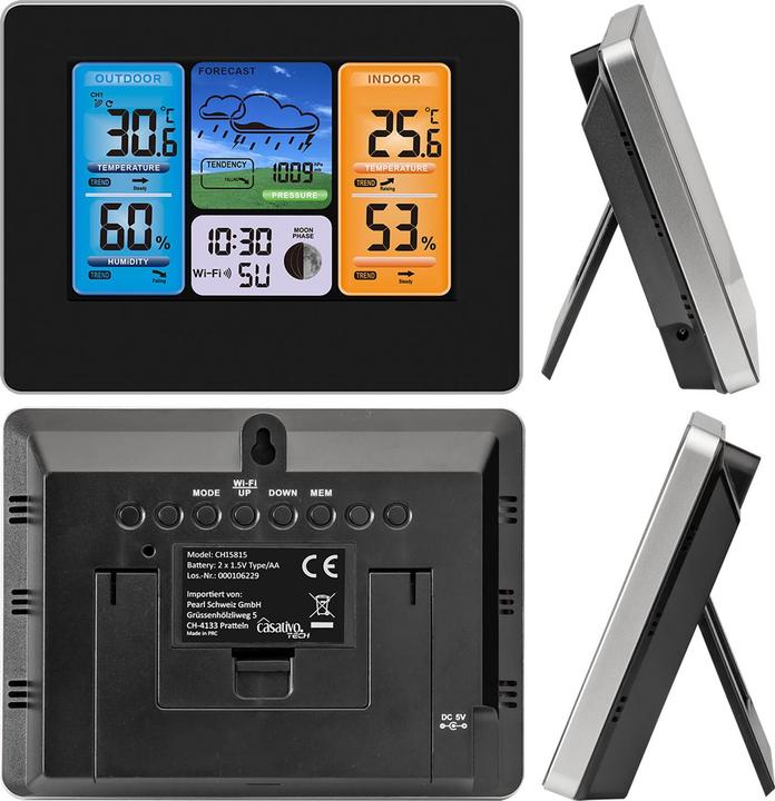 Actual product image Casativo WLAN wireless weather station