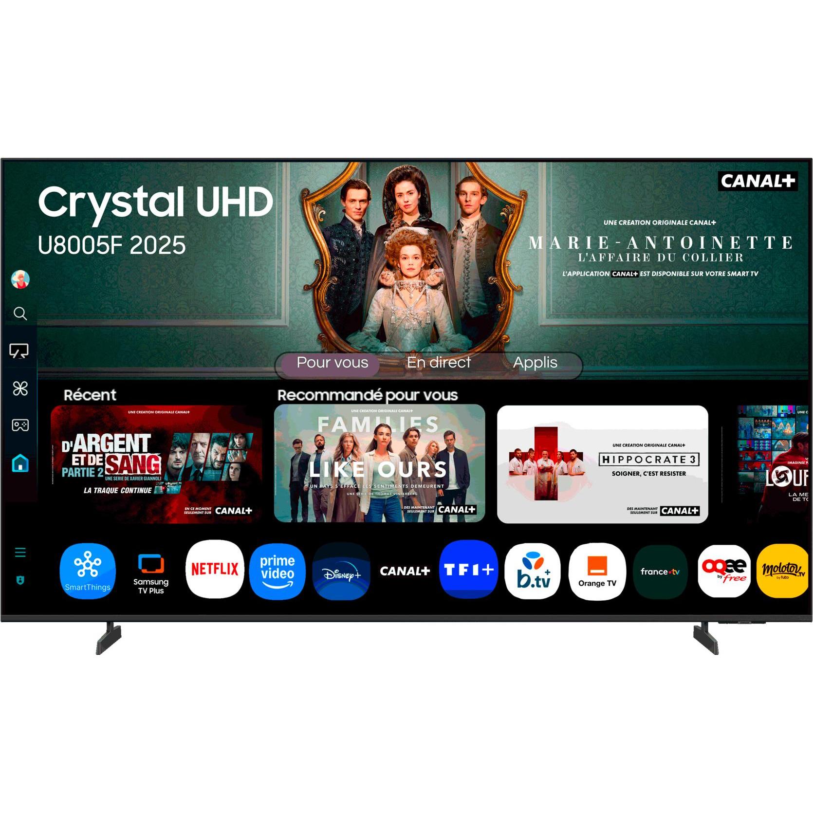 Samsung Smart Tv Tu55U8005Fuxxc 55" 4K Ultra Hd Led Hdr Qled (55", LED, 4K), TV, Schwarz