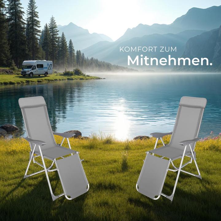 Produktbild tectake 2x Gartenstuhl