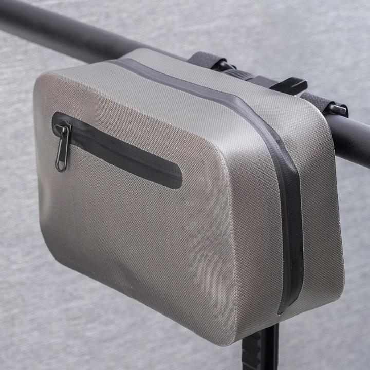 Actual product image OEM Bicycle accessory Handlebar bag for bike / scooter waterproof with zipper FSBFB-674 blue