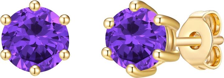 Actual product image Glanzstücke München Ladies Sterling Silver Amethyst Yellow Gold - 28715 (Sterling Silver)