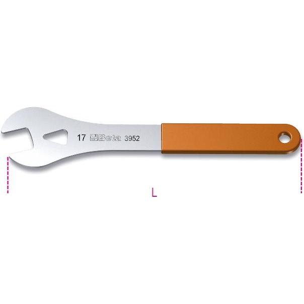 BETA, Chiave esagonale, 039520014 3952 14 Konus-Schlüssel, verchromt