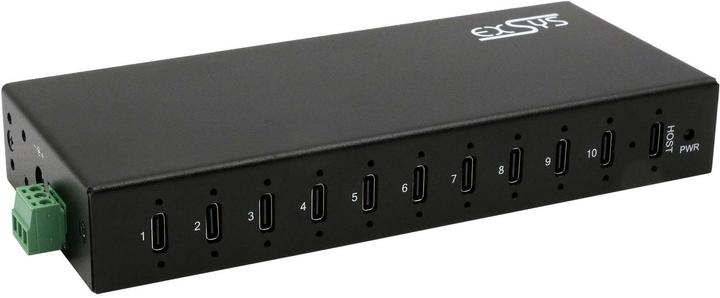 Immagine prodotto Exsys Hub industriale USB 3.2 Gen 2x1 a 10 porte (USB-C, 10 porte)