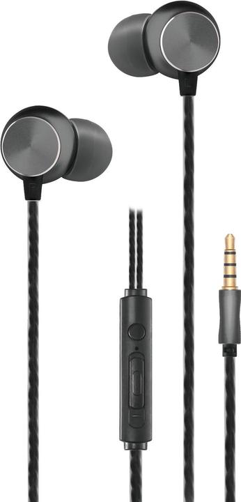 2GO 795967 Kopfhörer & Headset Verkabelt im Ohr Anrufe/Musik Anthrazit (Keine Geräuschunterdrückung, Kabelgebunden)