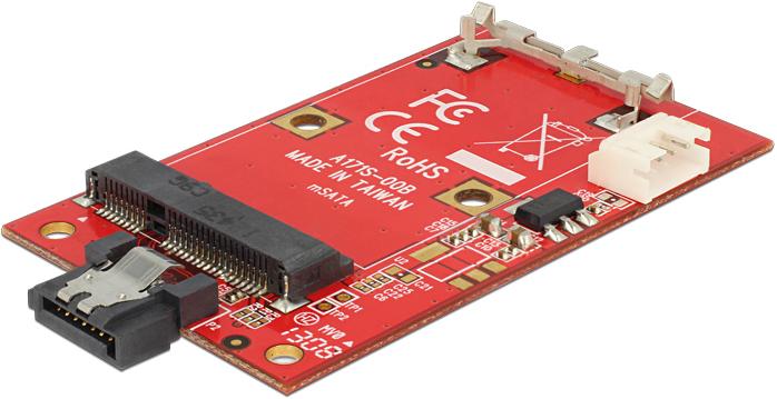 Productafbeelding Delock Converter SATA 7 pin > mSATA full size (SATA)