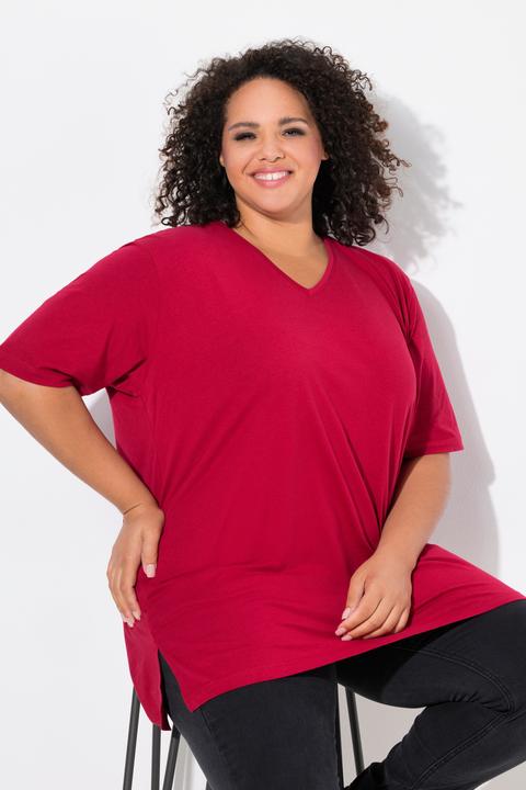 Immagine prodotto Ulla Popken T-shirt dalle linee morbide con scollo a V e mezze maniche (58)
