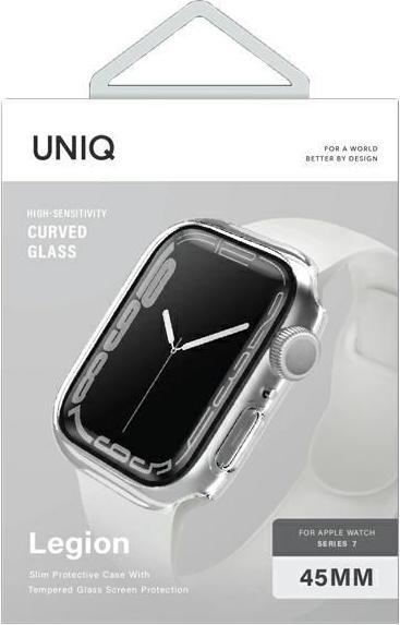 Actual product image Uniq case Legion Apple Watch Series 7/8 /SE2 45mm przezroczysty/clear