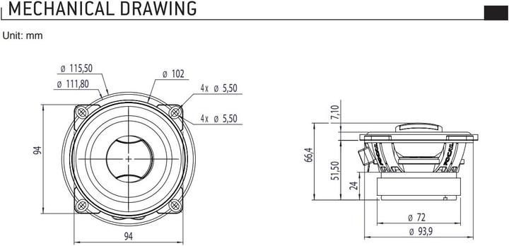 Produktbild Focal ACX-130 (100 W, 13 cm)