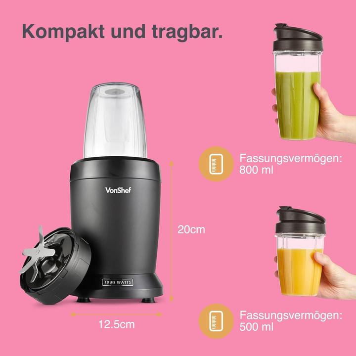 Image du produit VonShef Mixeur à smoothies (1000 W)