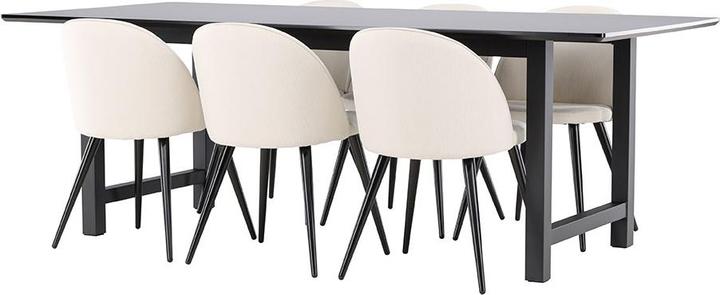 Produktbild Ebuy24 Essgruppe Oslo schwarz (MDF)