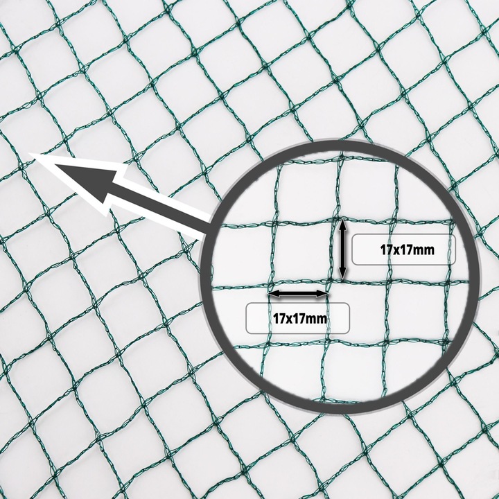 Produktbild Aquagart Teichnetz 25m x 8m Reiherschutz Silonetz Laubschutznetz Vogelschutznetz Laubnetz