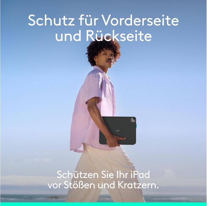 Immagine prodotto Logitech Flip Folio (CH, iPad Pro 11 2024 (M4), iPad Air 11 2024 (M2), iPad Air 11 2025, iPad Air 2022 (5a generazione))