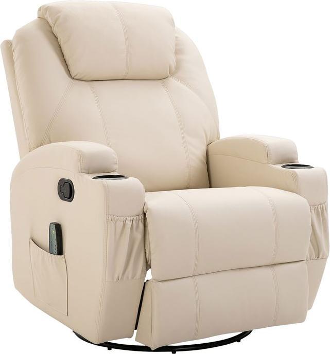 Image du produit Swisshandel24 Fauteuil de relaxation avec fonction de couchage Fauteuil de massage électrique 5 modes de massage