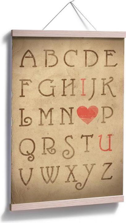 Image du produit Trenddeko Alphabet de l'amour (60 x 90 cm)